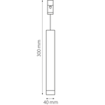 237137 Светильник 48V подвесной д/1-фазн трека DUE LED 5W 300LM 24G ЧЕРНЫЙ 3000K IP20