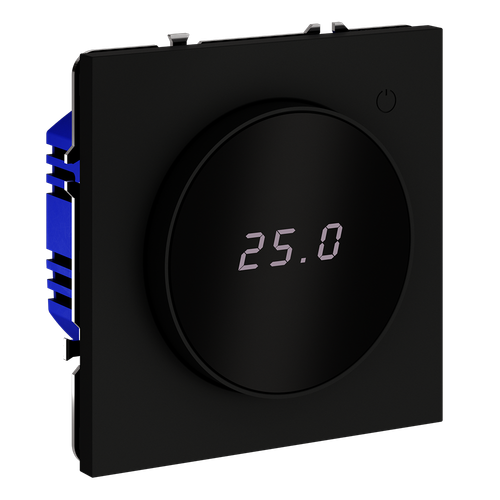 Купить Терморегулятор электронный VOLTUM S70 с индикацией и датчиком, для теплого пола, (черный матовый)