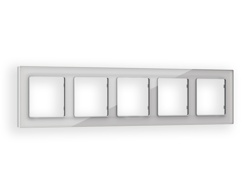 Купить AF330405 Рамка ALFA Platos (Серебро Стекло органическое) 5-ая