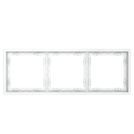 Рамка пластиковая VOLTUM S70 на 3 поста, (белый матовый)