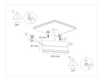 TA1818 WH белый LED 12W 4200K 230*22*87