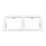 214526 Рамка DOMINO Double QUADRO MR16 БЕЛЫЙ