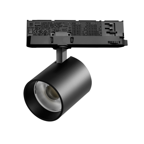 Купить A5437QT Светильник ALTA BASE для трековой системы Quattro LED 35W 3176LM 24G ЧЕРНЫЙ 3000K с адаптером (215437 + 594047)