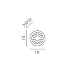441820 Профиль круглый силиконовый PROFILED 20m/roll D18 д/LED ленты