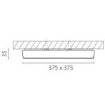 226262 Светильник ARCO QUA LED 26W 2500LM БЕЛЫЙ 3000K