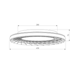 Потолочный светодиодный светильник 40022/1 LED серый