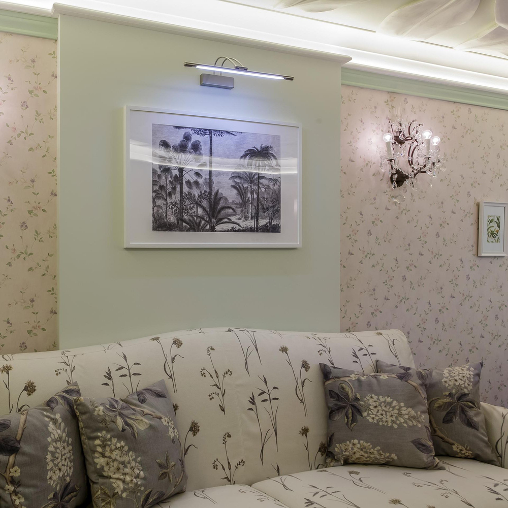 Настенный светодиодный светильник Simple LED никель Simple LED 10W 1011 IP20 никель