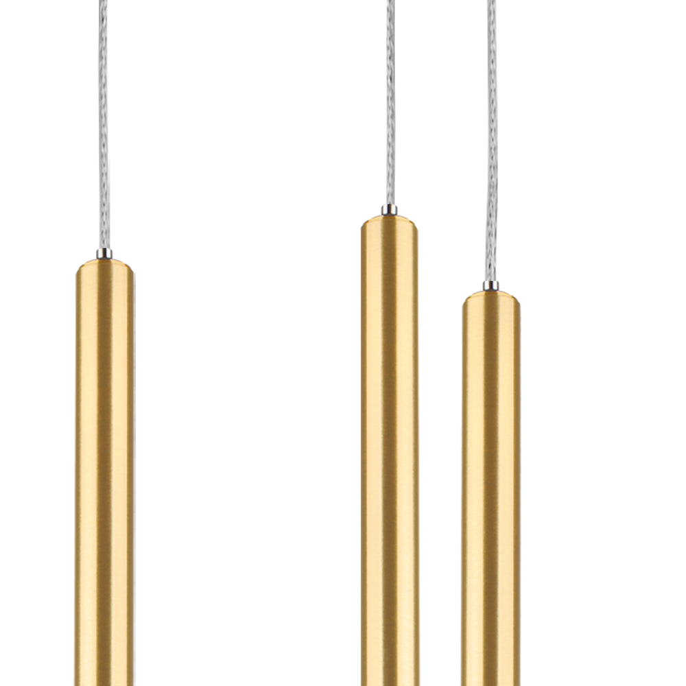 L5T747433 Люстра TUBO LED 25W 1500LM 25G ЗОЛОТО 3000K (574723+747433 (5шт)
