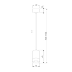 Подвесной светильник 50248/1 LED/ черный