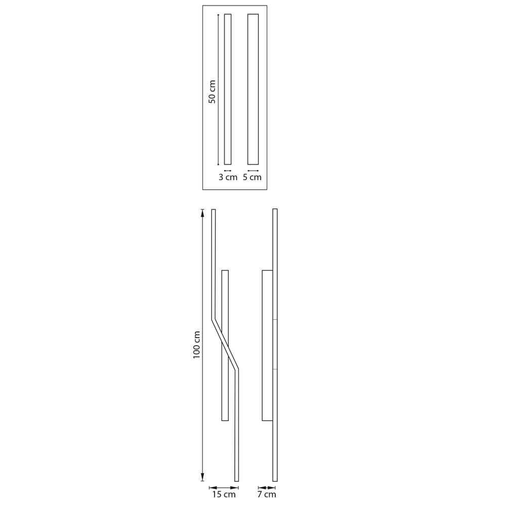 739638 Бра PALLA 23W LED 636LM 120G КОФЕЙНЫЙ 3000K