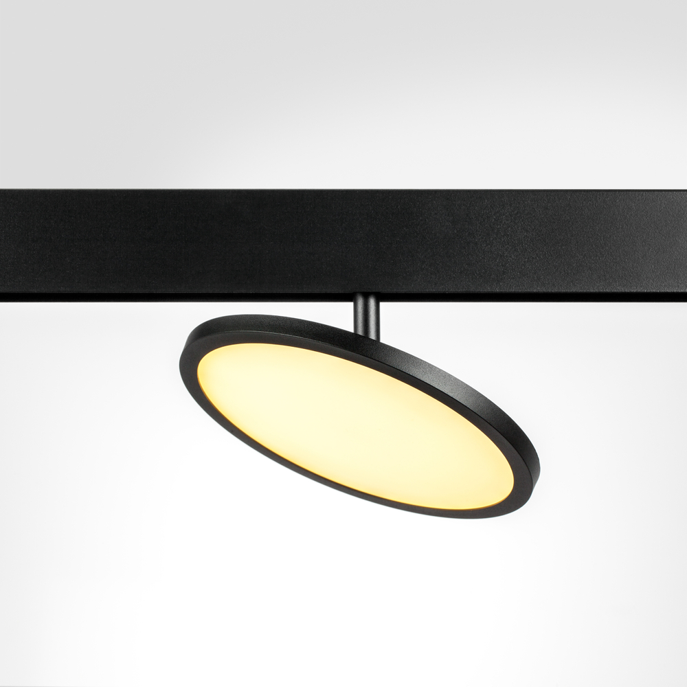 209737 Светильник поворотный 48V д/трека UNO LED 12W 1000LM 180G ЧЕРНЫЙ МАТОВЫЙ 3000K