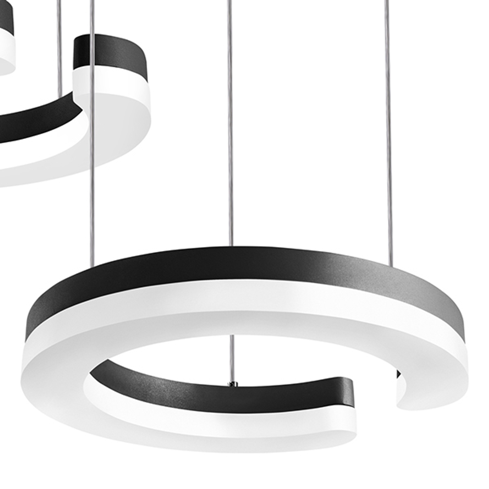 763337 Подвес UNITARIO 34.5W LED 3795LM ЧЕРНЫЙ МАТОВЫЙ 3000K