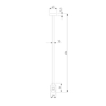 Esthetic Magnetic Декоративная стойка с вводом питания 606 мм 85148/00