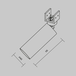 Уличный трековый светильник Outdoor O-TR01-1-S-8WW3K