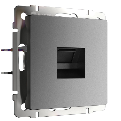 Купить Розетка Ethernet RJ-45 (графит матовый) W1181064