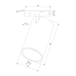 Mini Magnetic Трековый светильник 9W 3000K белый/черный 85203/01