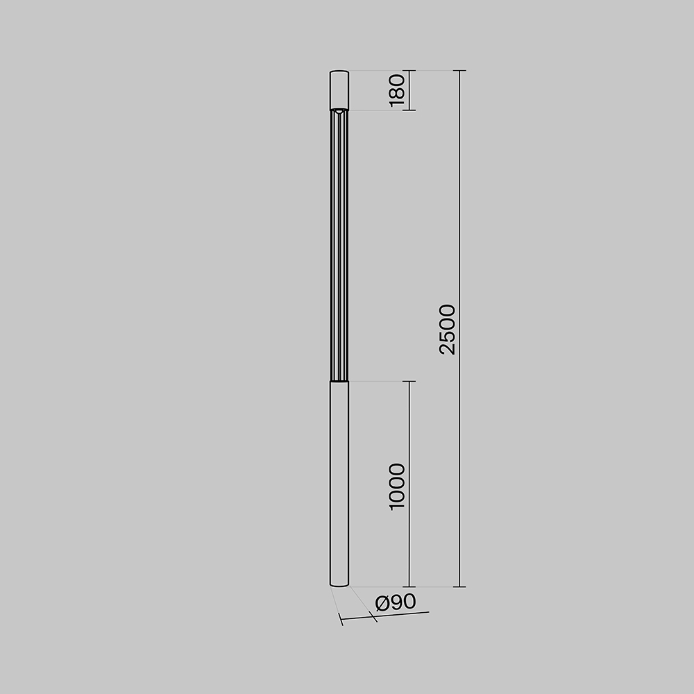 Садово-парковый светильник Outdoor O427FL-L30GF3K