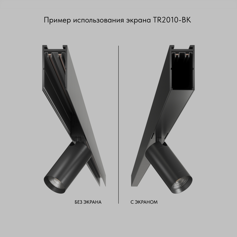TR2010-BK Экран для трека SMART черный 1 метр