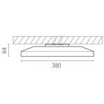225741 Светильник ARCO ECO CYL LED 24W 2100LM БЕЛЫЙ 3000/4000/6500K