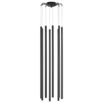 L8T747447 Люстра TUBO LED 40W 2560LM 25G ЧЕРНЫЙ 4000K (574737+747447 (8шт)