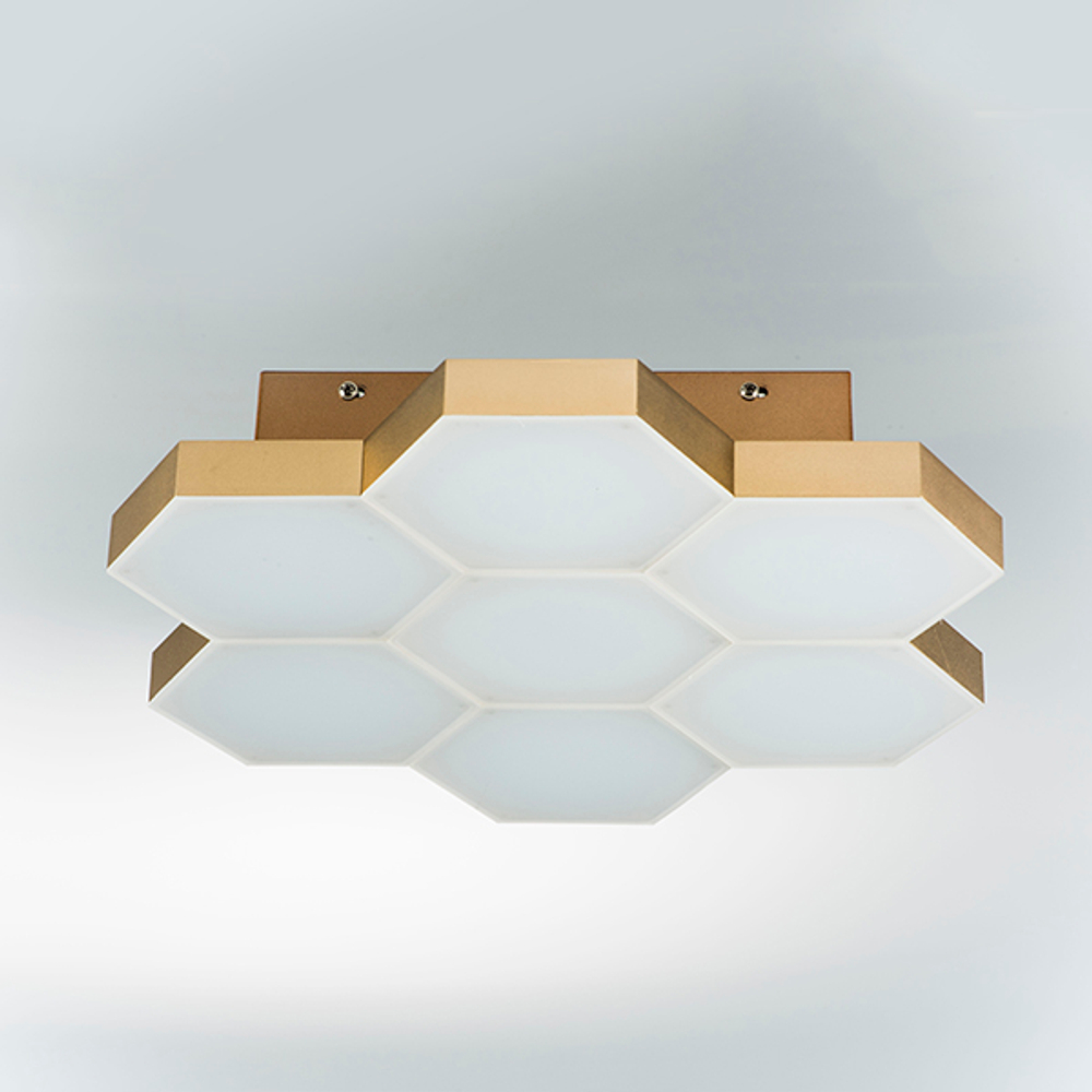 750073 Люстра потол FAVO LED-35W 1680LM ЗОЛОТО 4000K