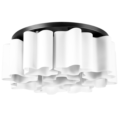 Купить 802097 Люстра NUBI 9х40W E27 ЧЕРНЫЙ МАТОВЫЙ/БЕЛЫЙ