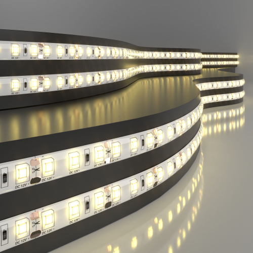 Купить Светодиодная лента 12 В 9,6 Вт/м 120 Led/м 2835 IP65, теплый белый 3300K, 5 м Лента светодиодная 12V 9,6W 120Led 2835 IP65 теплый белый, 5м