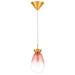 805112 Люстра COLORE LED 1х4W 220LM ЗОЛОТО/РОЗОВЫЙ 3000K