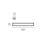 456247 Светильник TRITO LED 24W 2400LM 120G ЧЕРНЫЙ 3000/4000/6000K