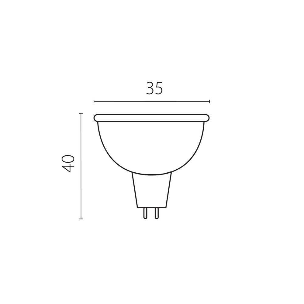 940902 ЛАМПА энергосберегающая LED 220V MR11 G5.3 3W=35W 240LM 120G 3000K 20000H