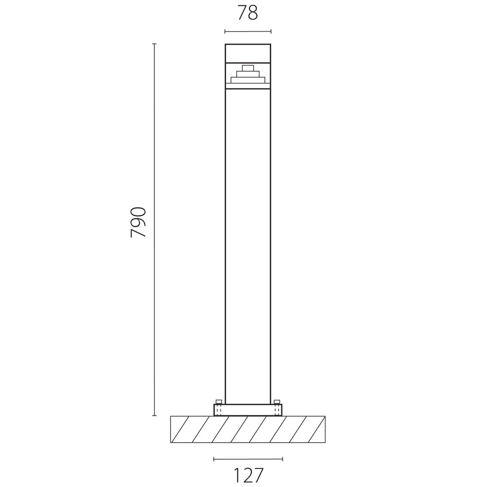 376707 Светильник RAGGIO LED 6W 260LM ЧЕРНЫЙ 4000K IP55