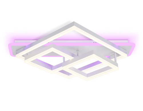 Купить FA8531 WH белый 132W 3000K-6400K+RGB 630*570*160 (ПДУ РАДИО 2.4G)