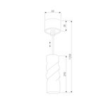 Подвесной LED светильник 50136/1 LED черный