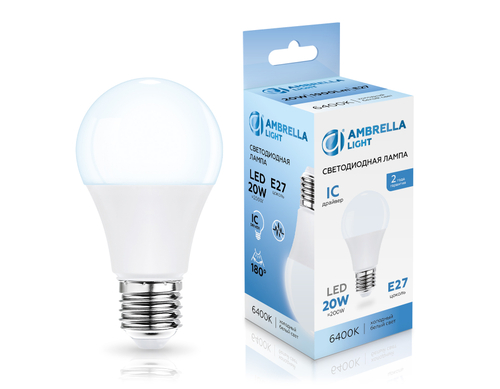 Купить 602006 LED A60 20W IC E27 6400K 175-265V