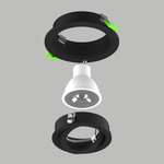 011620 Светильник SINGO BASE Round X1 MR16 ЧЕРНЫЙ