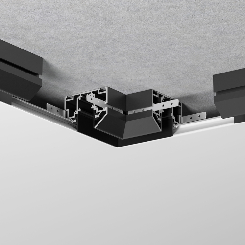 Купить Slim Magnetic Коннектор угловой внутренний для шинопровода в натяжной потолок черный 85204/00 85205/00