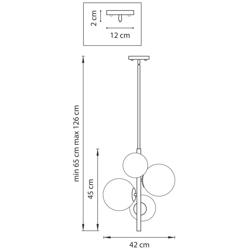 815043 Люстра CROCO 4х40W E14 ЛАТУНЬ
