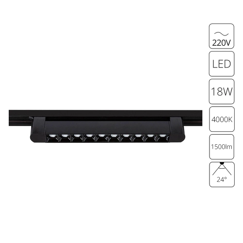 Купить Трековый светильник Arte Lamp FLASH A4575PL-1BK