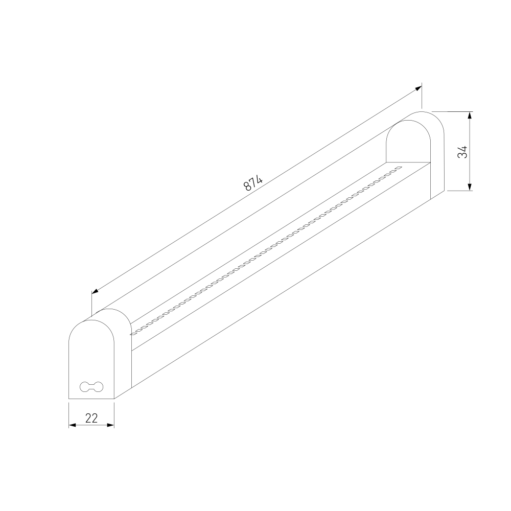 Светильник стационарный светодиодный Led Stick 18 Вт 6500К 90 см 55001/LED
