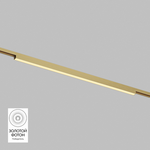 Купить DK5752-SB Светильник для трека SHINE LINEAR со светодиодом, L601*W19*H27, 48V DC, 24W, RA?90, 3000K, IP20, сатинированная латунь, алюминий