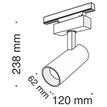 Трековый светильник Technical TR019-2-15W3K-B
