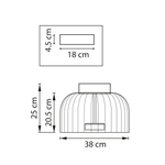 809062 Люстра CELESTA LED 1х12W 600LM ЗОЛОТО/РОЗОВЫЙ 3000K
