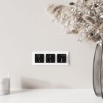Розетка с заземлением, шторками и USB тип A+C (черный акрил) W1171748