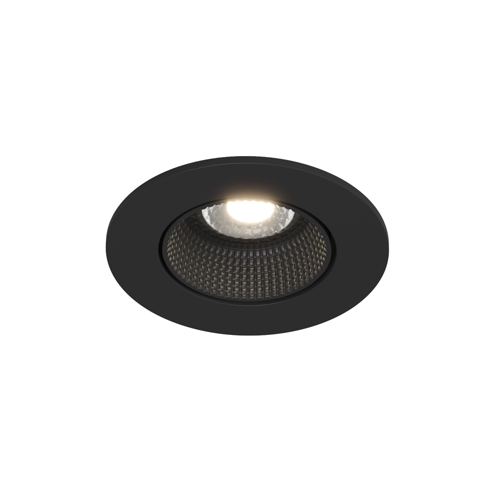 DK3061-BK Встраиваемый светильник, IP 20, 10 Вт, GU5.3, LED, черный/черный, пластик