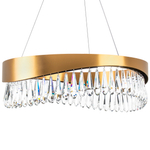 703163 Люстра HELIO 30W LED 2778LM ШАМПАНЬ 3500K