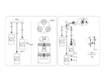 TR3414/3 BK черный E27/3 max 60W D320*1000