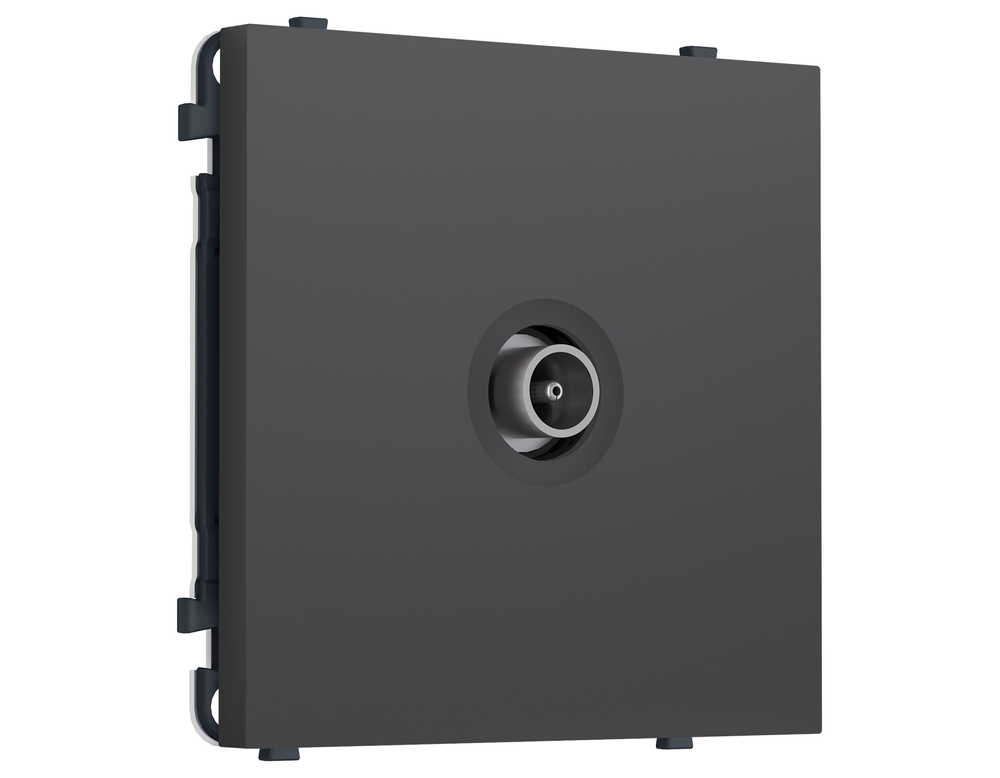 MS913010 Комплект механизма TV розетки оконечной SIGMA Графит Мягкое касание 50-870 MHz 1dB QUANT PRO (SP9130, PR202)