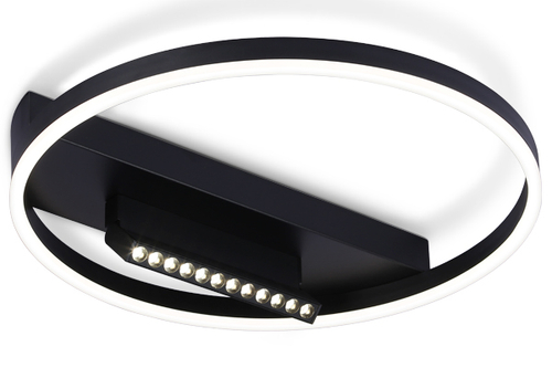 Купить FL51458/1+1 BK черный 60W 3000K-6400K+4200K D500*110 (ПДУ РАДИО 2.4G)