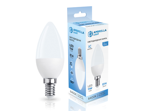 Купить 371116 LED C37 11W IC E14 6400K 175-265V