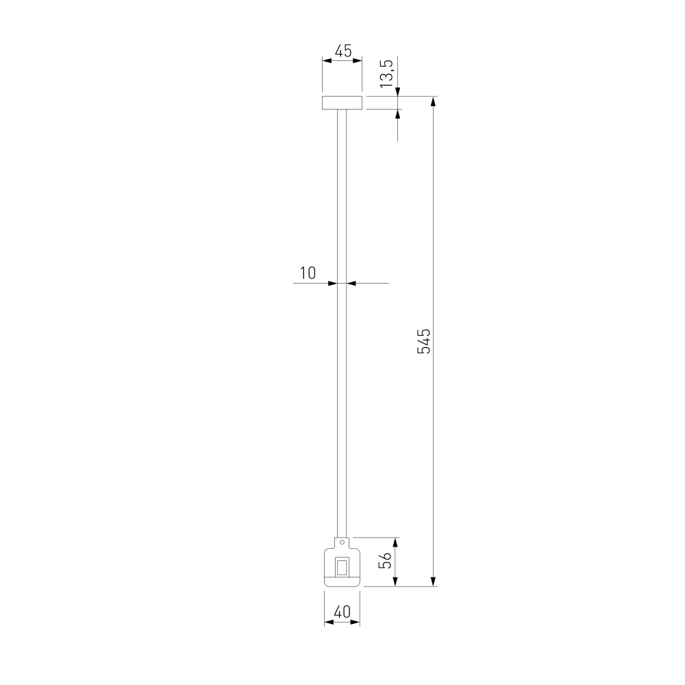 Esthetic Magnetic Декоративная стойка с коннектором 545 мм 85152/00